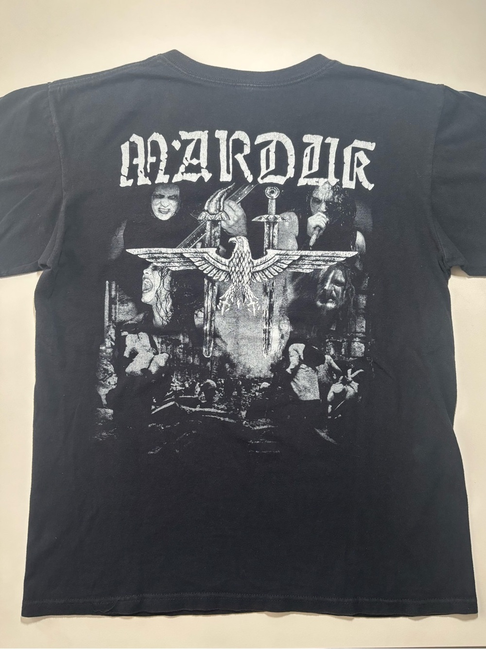 Vintage 2006 MARDUK death metal band grunge graphic shirt (slightly cut sleeves)